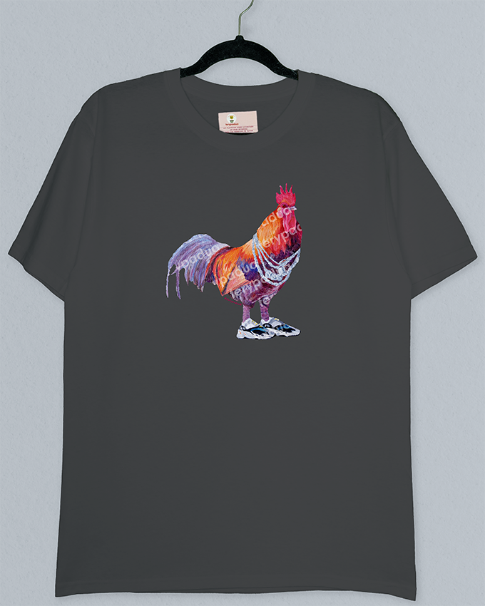 Playera Gallo con tenis