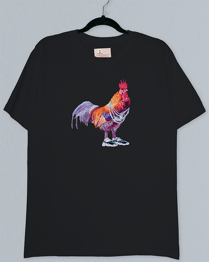 Playera Gallo con tenis