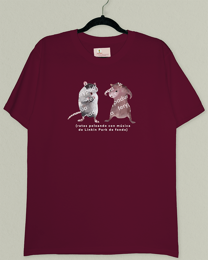 Playera Ratas peleando