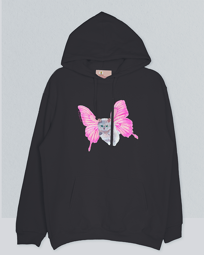 Hoodie Gato mariposa-BF