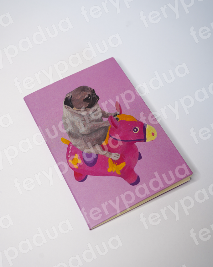 Mini libreta Pug y burrito