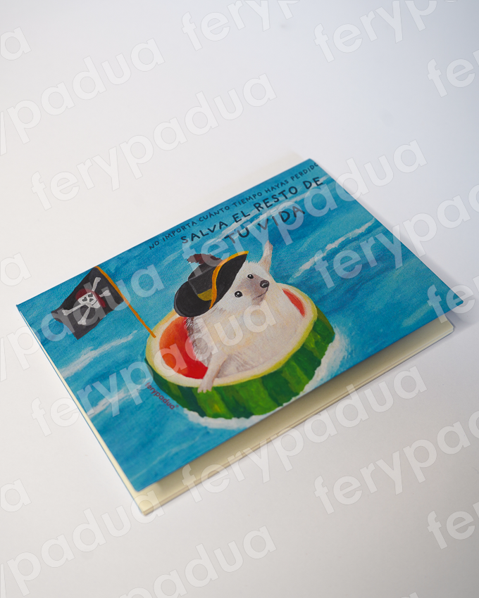 Mini libreta Erizo pirata