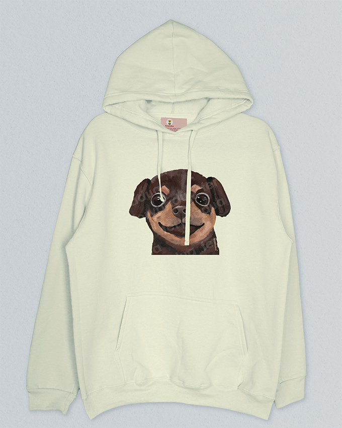 Tan dog hoodie