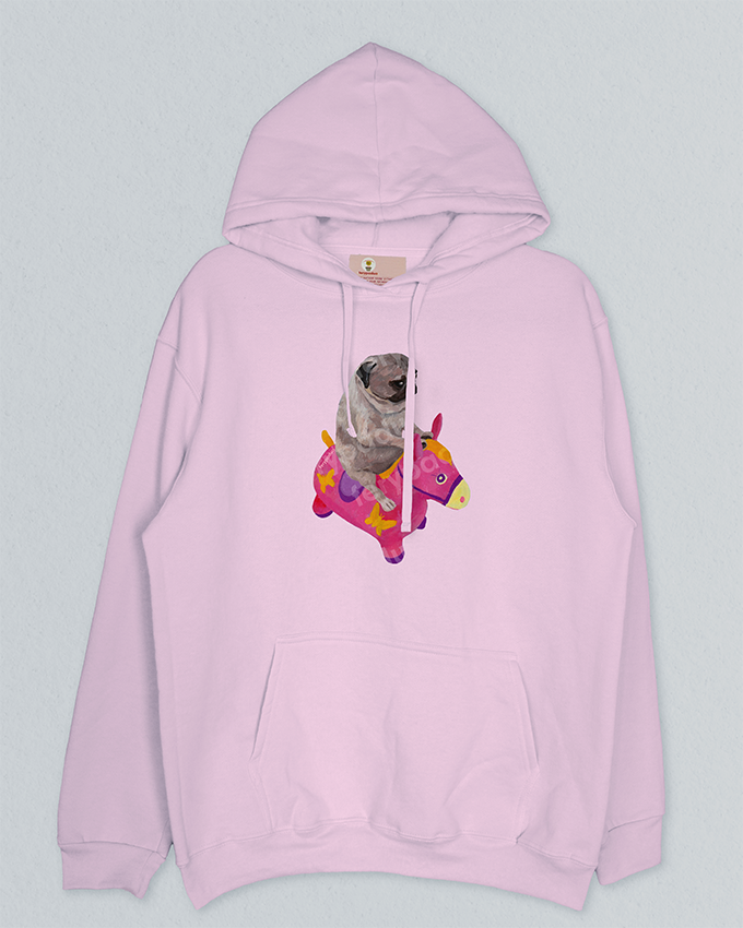 Hoodie Pug and burrito