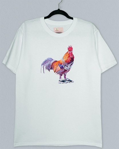 Playera Gallo con tenis