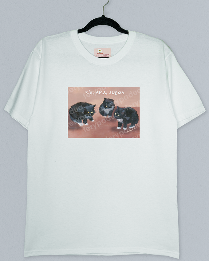 Playera Ríe, ama, sueña -BF