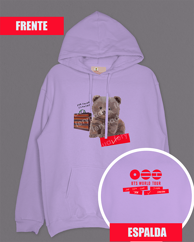 Hoodie V cilantro + logo on back