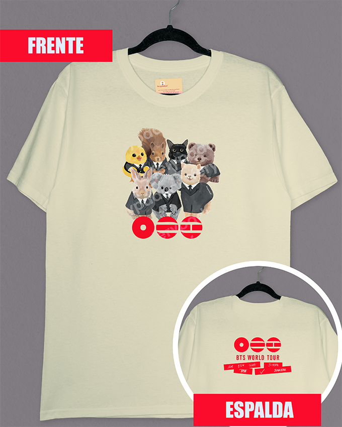 Arirang BTS t-shirt + logo on back