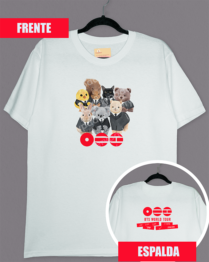 Arirang BTS t-shirt + logo on back