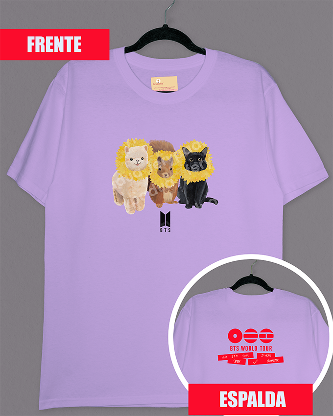 BTS Sunflowers T-shirt + logo on back