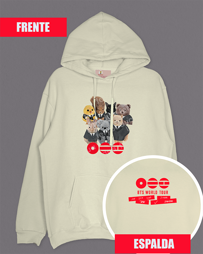 Hoodie Arirang BTS + logo on back
