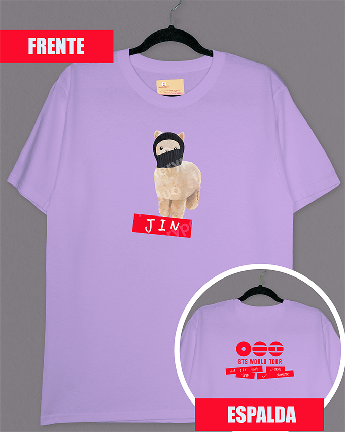Jin T-shirt balaclava + logo on back