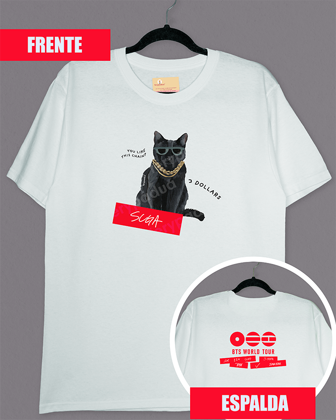 Suga T-shirt 3 dollars + logo on back