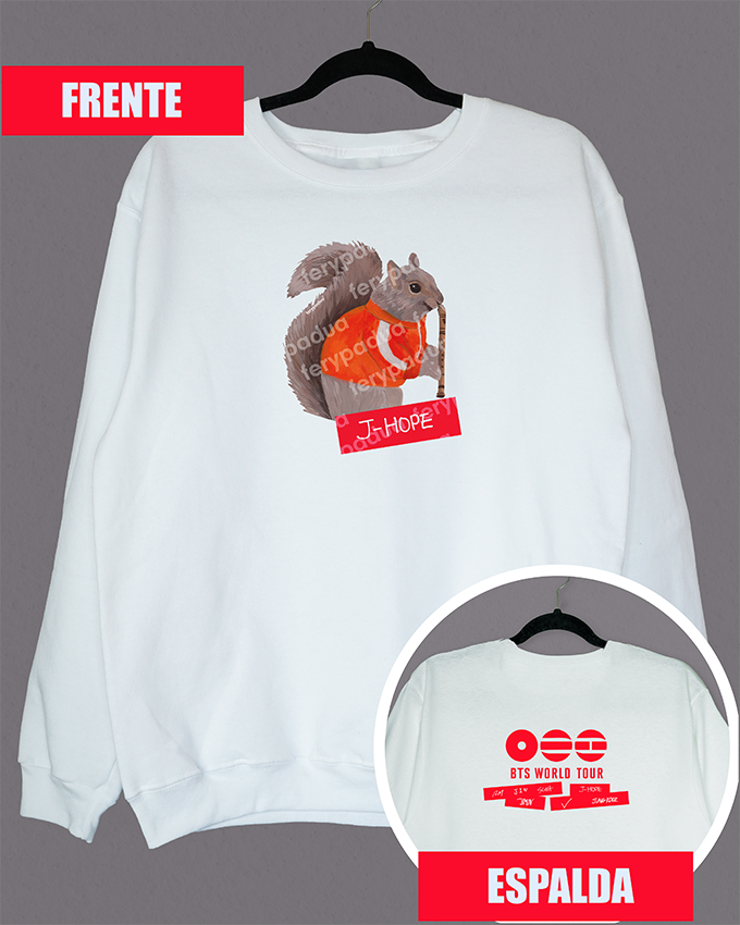 J-Hope flute sweatshirt + logo on back