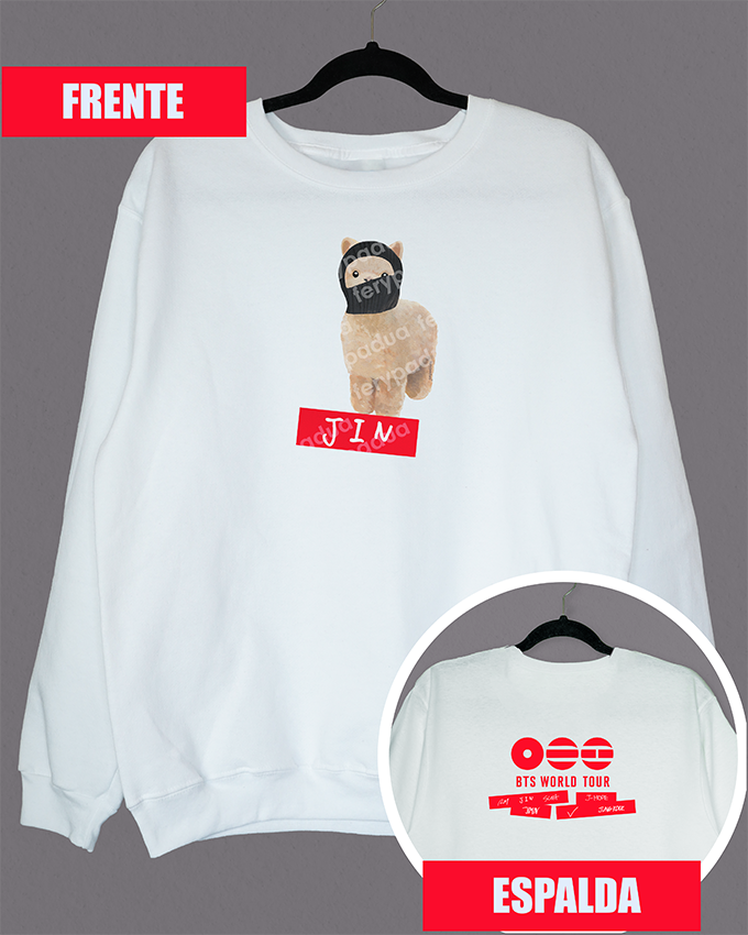 Jin balaclava sweatshirt + logo on back