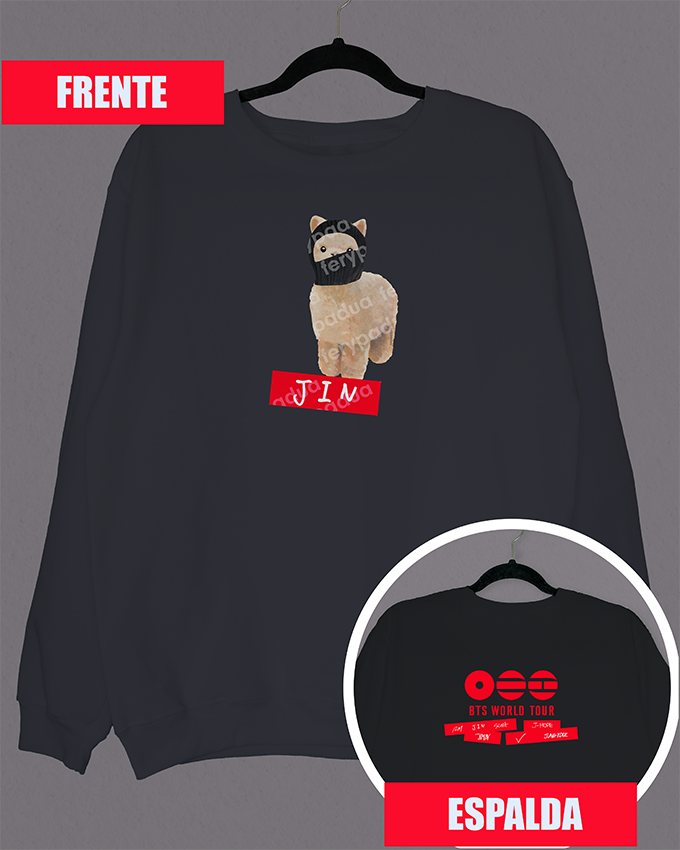 Jin balaclava sweatshirt + logo on back
