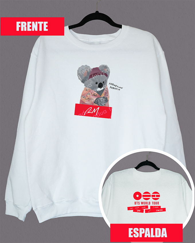 RM Pornesian parapio sweatshirt + logo on back