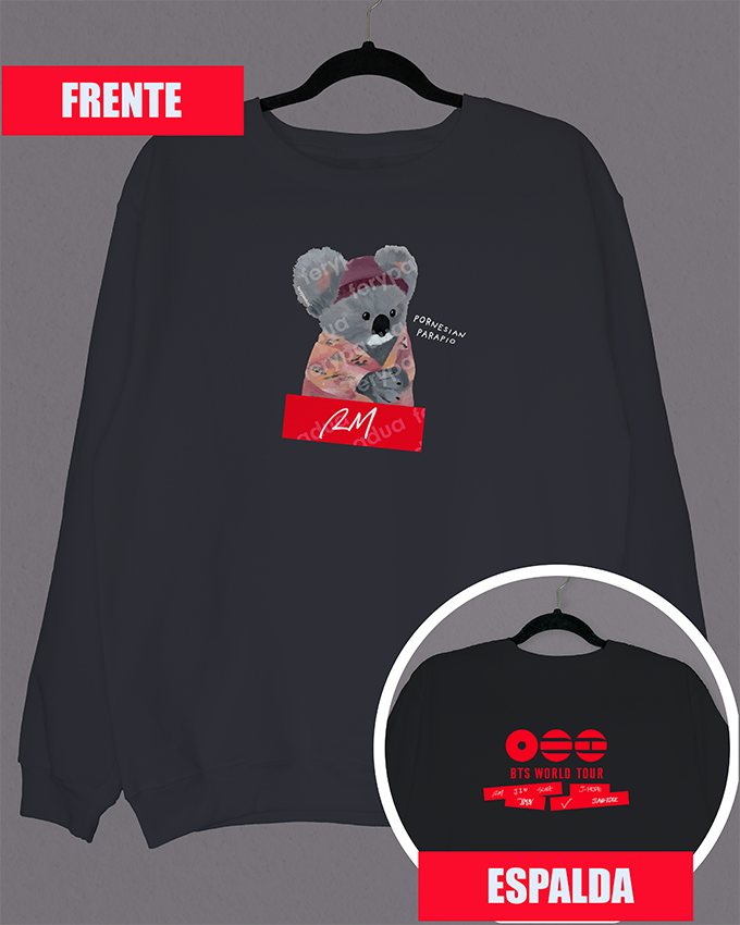 RM Pornesian parapio sweatshirt + logo on back