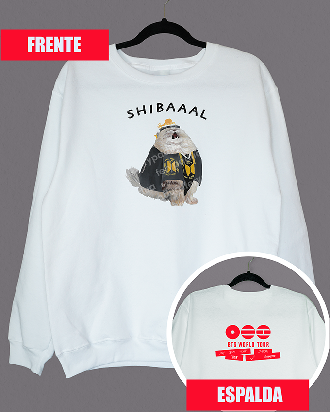 Shibal sweatshirt + logo on back
