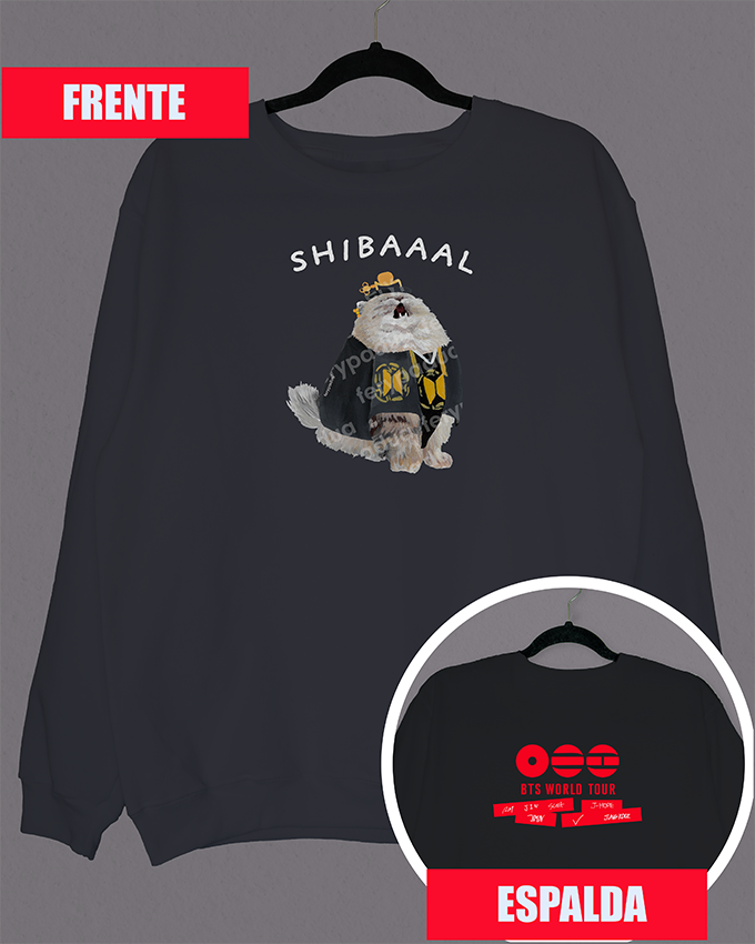 Shibal sweatshirt + logo on back