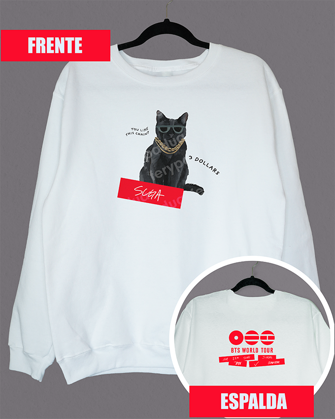 Suga sweatshirt 3 dollars + logo on back