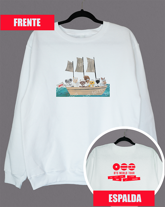 Swim BTS sweatshirt + logo on back