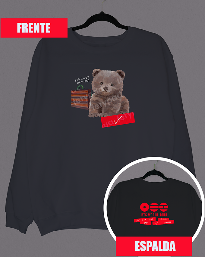 Cilantro V sweatshirt + logo on back