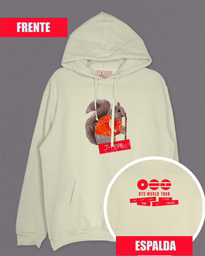 Hoodie J-Hope flute + logo on back