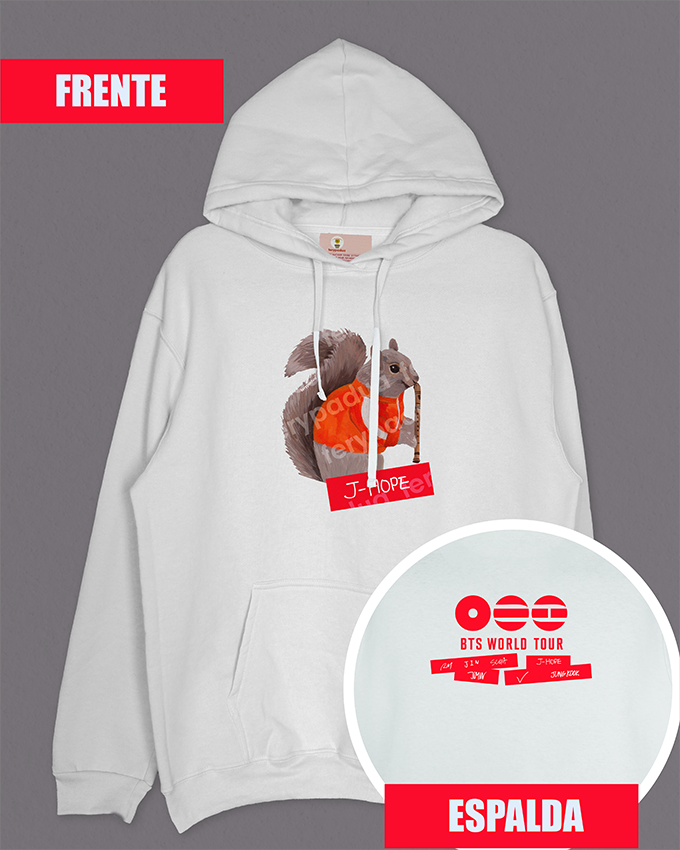 Hoodie J-Hope flute + logo on back