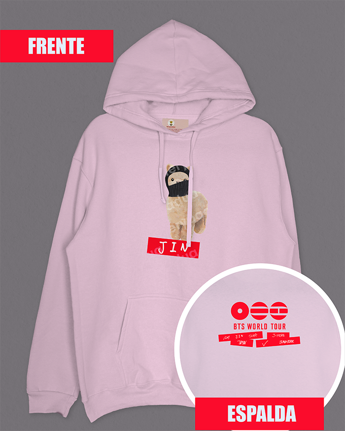 Hoodie Jin balaclava + logo on back