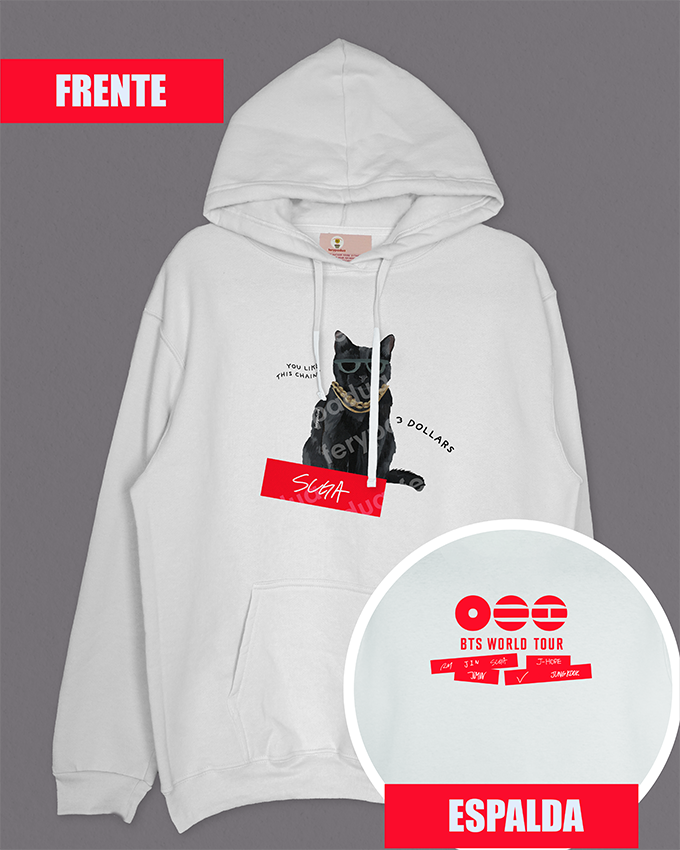 Suga Hoodie 3 dollars + back logo