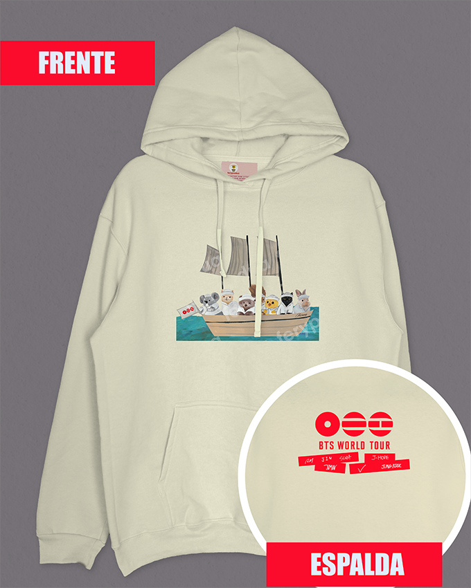 Hoodie Swim BTS + logo on back