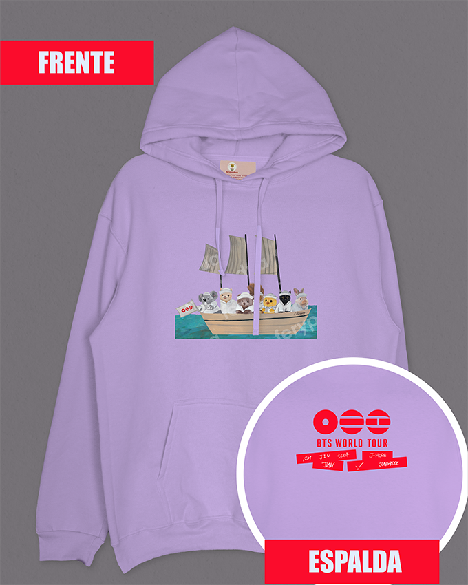 Hoodie Swim BTS + logo on back
