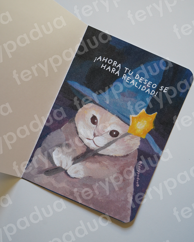Sorcerer Cat Card